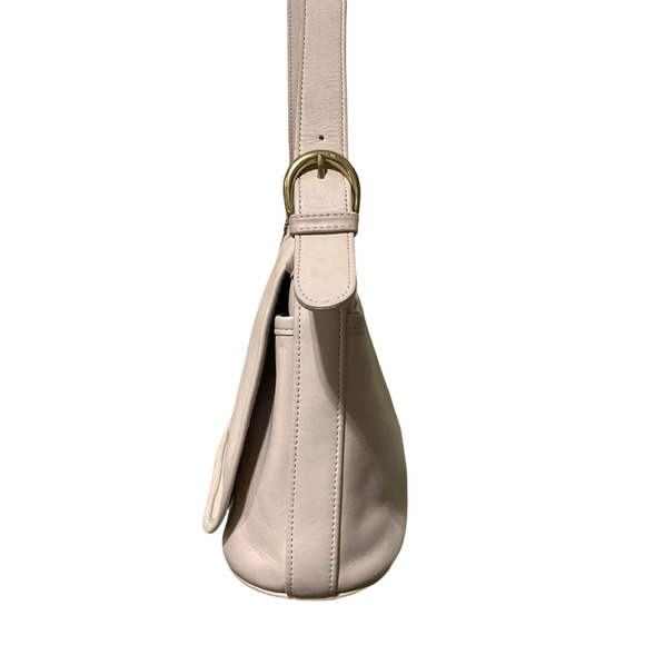 Vintage Coach Fletcher 4150 Ivory Flap Crossbody - Picture 10 of 11